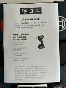 Aku razovy uťahovak Bosch GDS 18V-300 Professional - 6