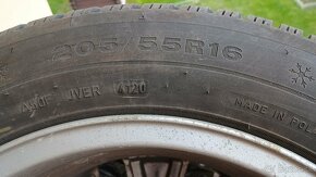 Zimné pneu.DUNLOP 205/55/16 H +orig.disky - 6