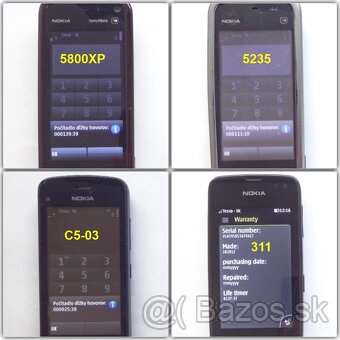 NOKIA 5800XM - 5235 - C5 03 - 311 dotykové s Wifi - 6