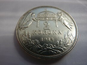 R-U Vzácna 2 koruna 1914 KB v krásnom zbierkovom stave - 6