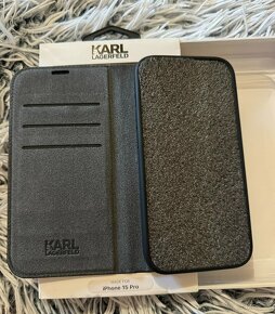 apple iphone 15 pro karl lagerfeld kryt black saffiano book - 6