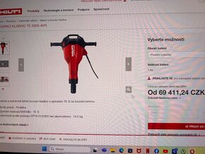 Hilti te 2000 AVR + 2 bourací nástroje - 6