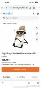 jedálenská stolička  PEG PEREGO Siesta Follow Me - 6