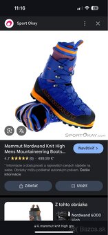 Mammut horolezecké topánky - 6