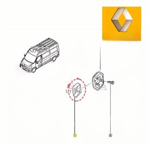 Predám nový zabalený originál OEM Renault 8200052586 znak - 6