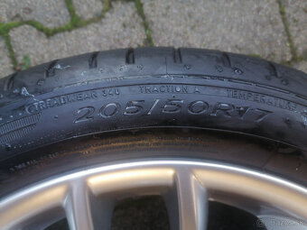 Alu disky 17" Volvo Sadira 5x108, pneumatiky DUNLOP - 6