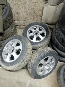 ALu disky 5x100 R15 zimné pneu Nokian 195/65 - 6