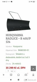 Husqvarna sněžná radlice - R400/P 524 (rider pro 17awd) - 6