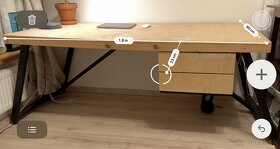 Veľký drevený stôl - ručná práca - 6