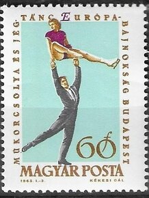 ⚽ 1921‑1927- Maďarsko -1963 European Figure Skating Champion - 6