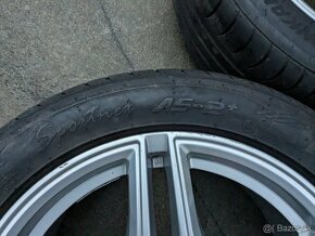 17" hliníkové disky 5x120 + letné pneu 225/50 R17 - 6