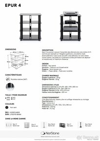 Hi-Fi stolik Norstone Epur 4 - 6