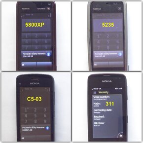 NOKIA 5800XM - 5235 - C5 03 - 311 dotykové s Wifi - 6