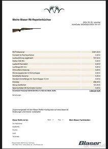 Blaser R8 Professional 6,5x55 SE - 6