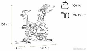 Spinningový bicykel Spokey Katana - 6