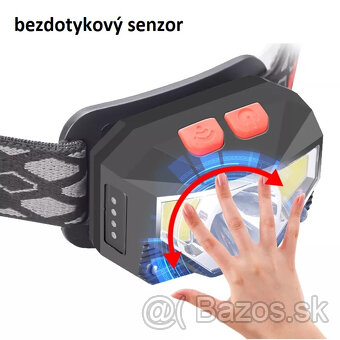 šikovná led čelovka, Bezdotykový sensor - 6