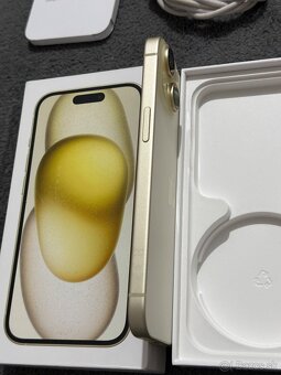 Predám Apple iPhone 15 128GB Žltý Stav Nového Telefónu - 6