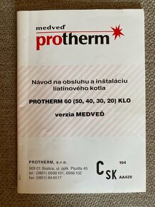 Plynový kotol Protherm Medveď KLO 20 - 6