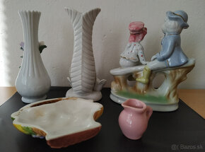 Porcelánové dekorácie- soška, vázy - 6