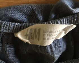 Rifľové lahunké šaty, veľ.9-10rokov,140 zn.H&M - 6