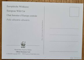 2003 WWF divoke macky sada carte maxima, obrazove pohladnice - 6