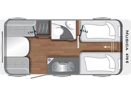 Obytný príves LMC Musica 470E - 6