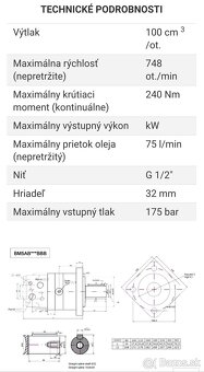 PRESKO Hydraulický motor BM5AB100BBB, - 6