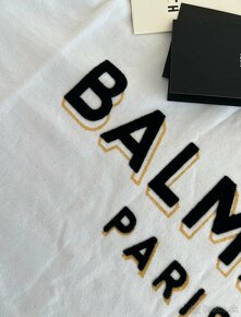 Balmain pánske tričko bielo zlaté - 6