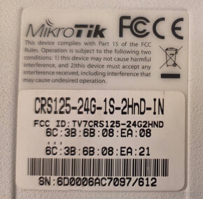 MikroTik CRS125 s WiFi - 6