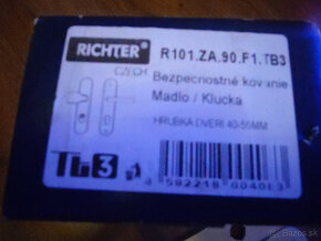 Bezpečnostné kovanie na dvere Richter R.101.ZA.90.F1.TB3 - 6