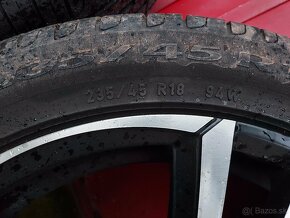 Predám disky DBV R18 rozteč 5x112 + pneu Pirelli Cinturato - 6