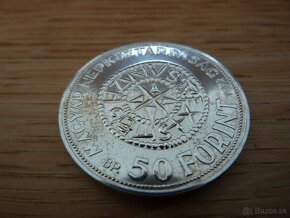 Vzácnejší strieborný 50 Forint 1972 vo veľmi peknom stave - 6