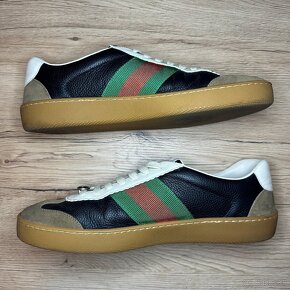 Pánske tenisky GUCCI G74 Web Low Leder 9G 43EU 9.5US - 6