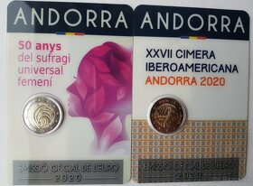 Andorra pamatne 2 euro mince - 6