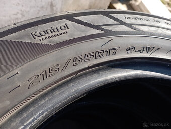 215/55/17 Hankook letné pneu 4ks - 6