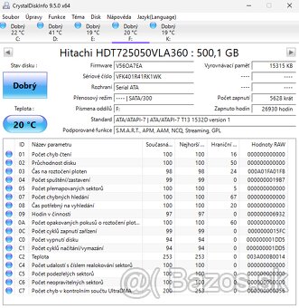 2x Hitachi 500GB SATA II - 6