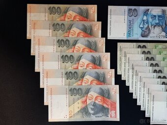 Slovenské bankovky 100, 50, 20 - 6