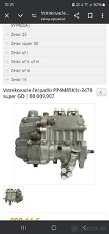 Vstrekovacie čerpadlo 4valec - 6