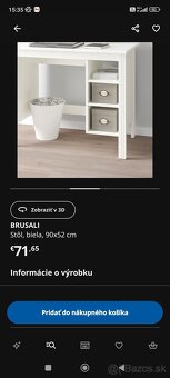 Stolík na počítač IKEA Brusali - 6