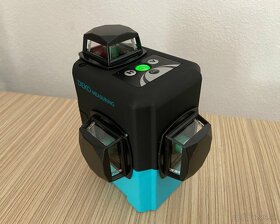 12 líniový PROFI 3D krížový samonivelačný laser zelený DEKO - 6