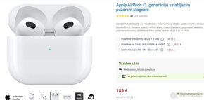 Apple AirPods 3 s nabijacim puzdrom Magsafe - NEOTVORENE - 6