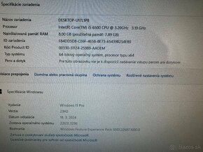 Počítač DELL.Intel i5-6500 4x3,20GHz.8gb ram.256gb SSD+500HD - 6