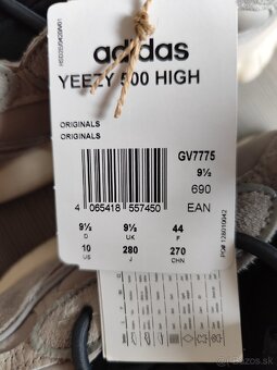 Yeezy 500 High Mist Stone, veľkosť 44, zľava 38% - 6