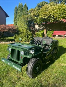 Elektrické autíčko WILLYS RETRO VOJENSKÝ JEEP 4x90W 24V - 6