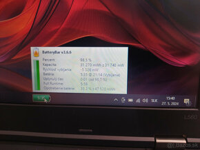 notebook Lenovo L560 - Core i3-6100u, 8GB, nový SSD disk - 6