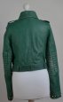 Patrizia Pepe green leather biker jacket - 6