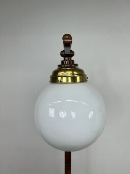 Podlahová art deco guľová lampa so stolíkom Halabala Jindřic - 6