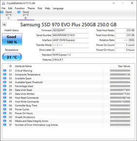 SAMSUNG 970 EVO Plus NVMe M.2 SSD 250/500 GB NOVÉ - 6