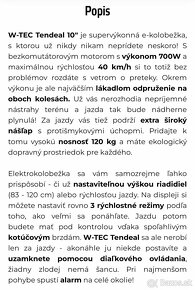 Elektrická kolobežka W-TEC Tendeal 700W 10" - 6