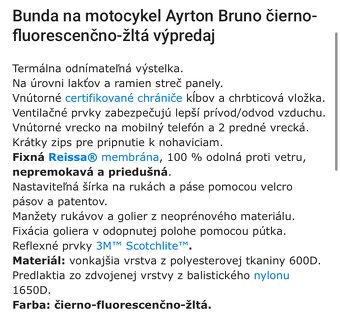 Pánska moto bunda Ayrton Bruno veľkosť M - 6